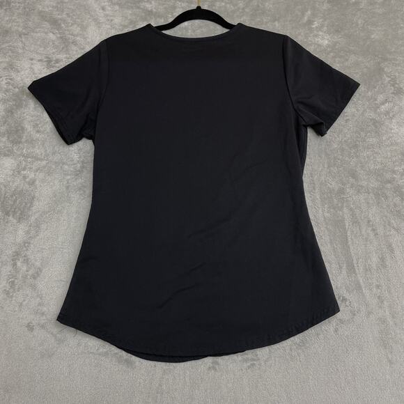 Women's Scrubstar Ultimate Size XS Criss Cross V-Neck Scrub Top Stretch Black - Picture 5 of 7